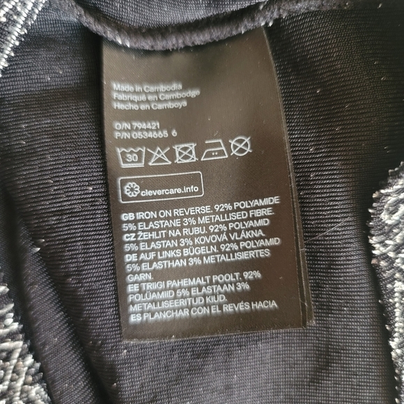 H&M Glittery Fitted Long Sleeves Mini Dress 4 - Picture 9 of 11